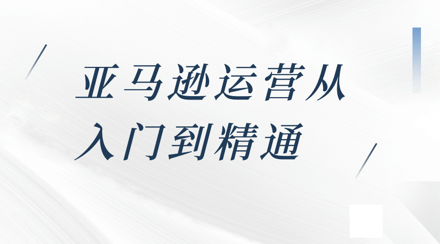 亚马逊运营从入门到精通