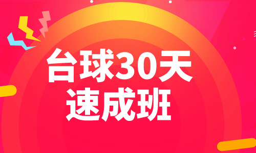 球类运动台球30天速成班